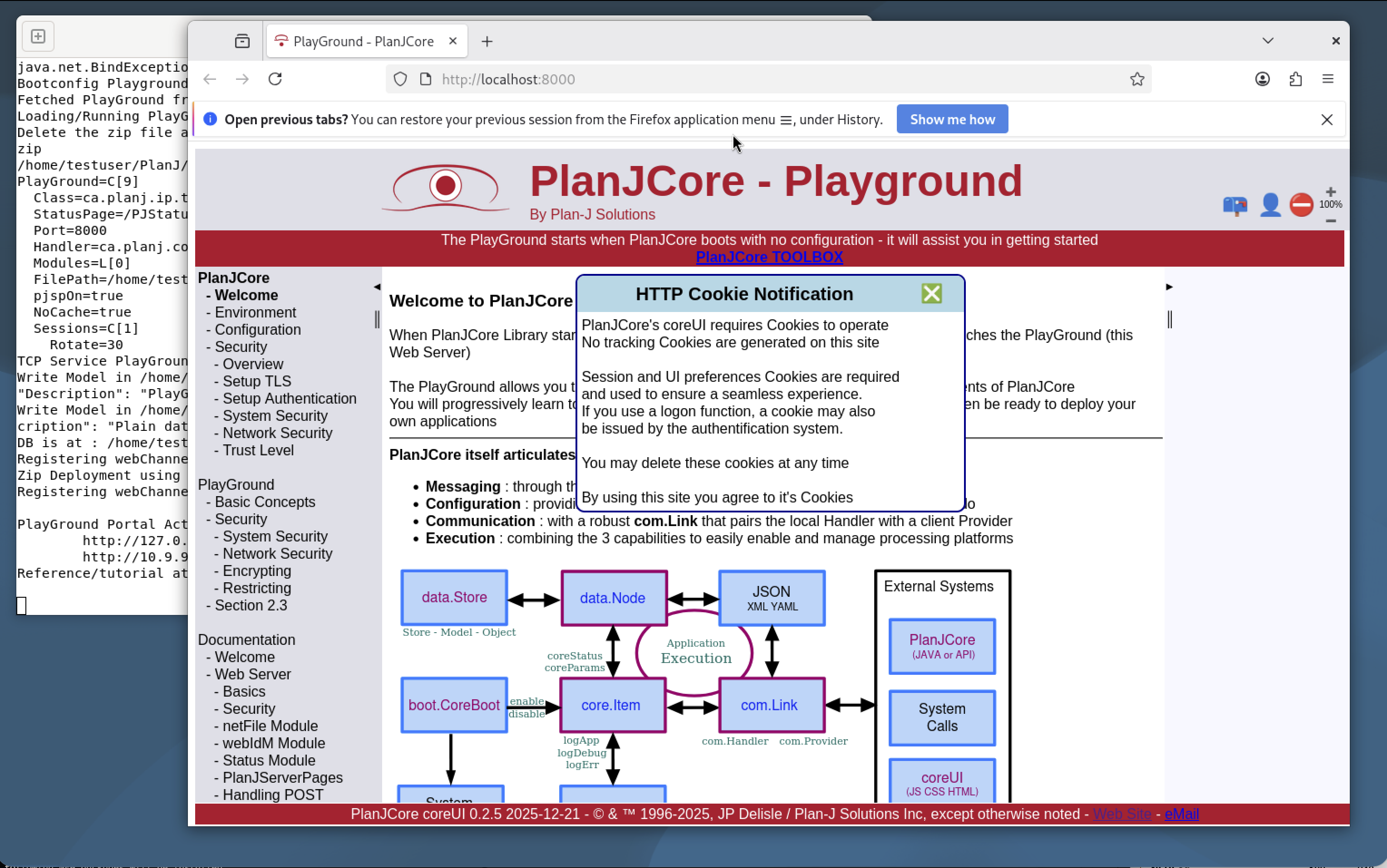 PlayGround open in browser